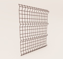 Cетка 3d пруток 5мм, яч.50х200мм, 2550х600, RAL 8017 коричневый Флагман