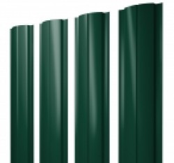 Евро штакетник Slim, 100мм, 0.45мм, полиэстер двухсторонний RAL 6005 Зеленый мох, п