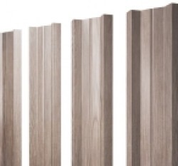 Евро штакетник М-образный, 100мм, 0.45мм, Print Elite односторонний, White Wood, п