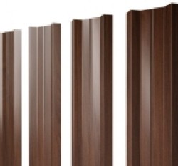 Евро штакетник М-образный, 100мм, 0.45мм, Print Elite односторонний, Choco Wood, п