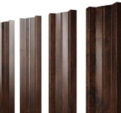 Евро штакетник М-образный, 100мм, 0.45мм, Print Elite односторонний, Cherry Wood, п