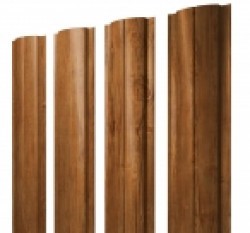 Евро штакетник Slim, 100мм, 0.45мм, Print Elite односторонний, Golden Wood, п