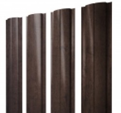 Евро штакетник Slim, 100мм, 0.45мм, Print Elite односторонний, Antique Wood, п