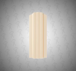 Евро штакетник П-образный, Style, 120мм, полиэстер односторонний RAL 1014 Темная слоновая кость, ф