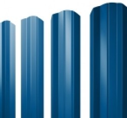 Евро штакетник М-образный, 100мм, 0.45мм, полиэстер односторонний RAL 5005 Сигнально-синий, ф