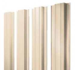 Евро штакетник Прямоугольный, 118мм, 0.45мм, полиэстер односторонний RAL 1015 Светлая слоновая кость, п