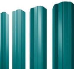 Евро штакетник М-образный, 100мм, 0.45мм, полиэстер односторонний RAL 5021 Водная синь, ф