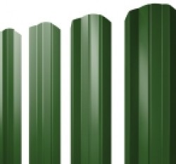 Евро штакетник М-образный, 100мм, 0.45мм, полиэстер односторонний RAL 6002 Лиственно-зеленый, ф