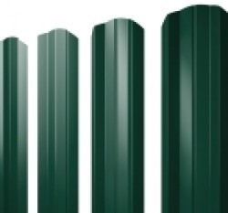 Евро штакетник М-образный, 100мм, 0.45мм, полиэстер односторонний RAL 6005 Зеленый мох, ф