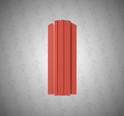 Евро штакетник П-образный, Style, 120мм, полиэстер односторонний RAL 3009 Корриесть, ф