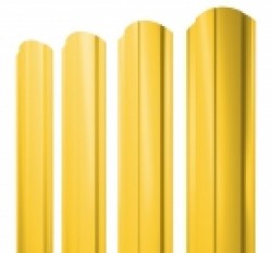 Евро штакетник Slim, 100мм, 0.45мм, полиэстер односторонний RAL 1018 Цинково-желтый, ф