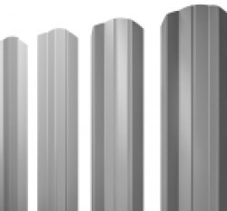 Евро штакетник М-образный, 100мм, 0.4мм, полиэстер односторонний RAL 7004 Сигнально-серый, ф