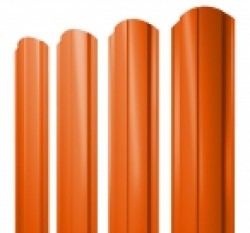 Евро штакетник Slim, 100мм, 0.45мм, полиэстер односторонний RAL 2004 Оранжевый,ф
