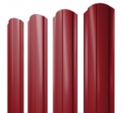 Евро штакетник Slim, 100мм, 0.45мм, полиэстер односторонний RAL 3003 Рубиново-красный,ф