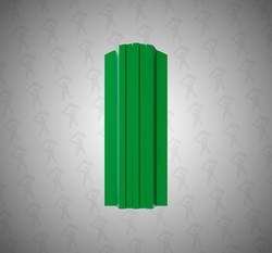 Евро штакетник П-образный, Style, 120мм, полиэстер односторонний RAL 6002 Зеленая листва, ф