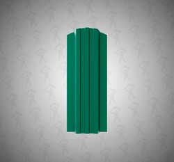 Евро штакетник П-образный, Style, 120мм, полиэстер односторонний RAL 6005 Зеленый мох, ф