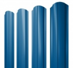 Евро штакетник Slim, 100мм, 0.4мм, полиэстер односторонний RAL 5005 Сигнально-синий, ф