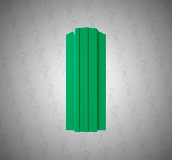 Евро штакетник П-образный, Style, 120мм, полиэстер односторонний RAL 6029 Зеленая мята, ф