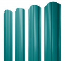 Евро штакетник Slim, 100мм, 0.45мм, полиэстер односторонний RAL 5021 Водная синь, ф