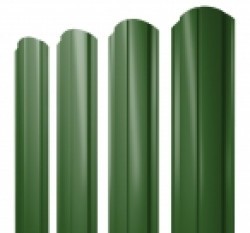 Евро штакетник Slim, 100мм, 0.45мм, полиэстер односторонний RAL 6002 Лиственно-зеленый, ф