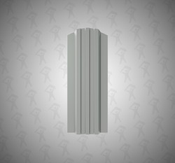 Евро штакетник П-образный, Style, 120мм, полиэстер односторонний RAL 7005 Серая мышь, ф