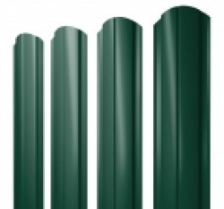 Евро штакетник Slim, 100мм, 0.4мм, полиэстер односторонний RAL 6005 Зеленый мох, ф