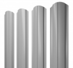 Евро штакетник Slim, 100мм, 0.45мм, полиэстер односторонний RAL 7004 Сигнально-серый, ф