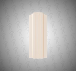 Евро штакетник П-образный, Style, 120мм, полиэстер двухсторонний RAL 1015 Светлая слоновая кость, ф