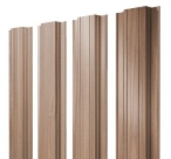 Евро штакетник Прямоугольный, 118мм, 0.45мм, Print Elite односторонний, Honey Wood, п