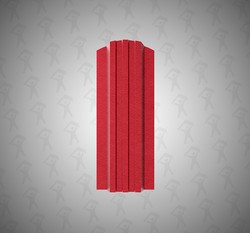 Евро штакетник П-образный, Style, 120мм, стальной бархат односторонний RAL 3005 Бархатное вино, ф