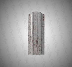 Евро штакетник П-образный, Style, 120мм,  принтек односторонний Белая береза, ф