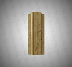 Евро штакетник П-образный, Style, 120мм, принтек односторонний Светлое дерево, ф