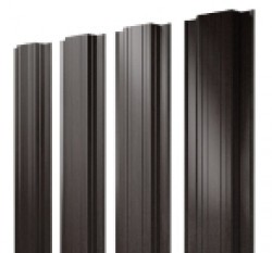 Евро штакетник Прямоугольный, 118мм, 0.45мм, Print Elite односторонний, Coffee Wood, п