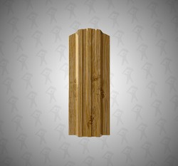 Евро штакетник П-образный, Style, 120мм, принтек односторонний 3D Светлое дерево, ф