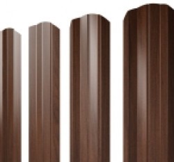 Евро штакетник М-образный, 100мм, 0.45мм, Print Elite односторонний, Choco Wood, ф