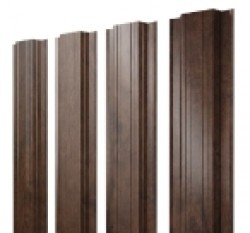 Евро штакетник Прямоугольный, 118мм, 0.45мм, Print Elite односторонний, Antique Wood, п