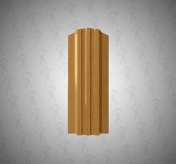 Евро штакетник П-образный, Style, 120мм, принтек односторонний Светлый Орех, ф