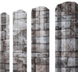 Евро штакетник М-образный, 100мм, 0.45мм, Print Elite односторонний, Fine Stone, ф