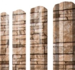 Евро штакетник М-образный, 100мм, 0.45мм, Print Elite односторонний, Sand Stone, ф