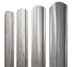 Евро штакетник Slim, 100мм, 0.45мм, Print Elite односторонний, Snow Wood, ф