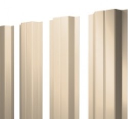 Евро штакетник П-образный, 100мм, 0.45мм, полиэстер односторонний RAL 1015 Светлая слоновая кость, п