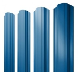 Евро штакетник Прямоугольный, 118мм, 0.4мм, полиэстер односторонний RAL 5005 Сигнально-синий, ф