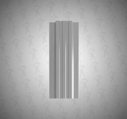 Евро штакетник П-образный, Style, 120мм, цинк, п