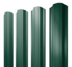 Евро штакетник Прямоугольный, 118мм, 0.45мм, полиэстер односторонний RAL 6005 Зеленый мох, ф