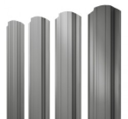 Евро штакетник Прямоугольный, 118мм, 0.45мм, полиэстер односторонний RAL 7005 Мышино-серый, ф