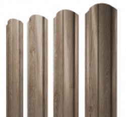 Евро штакетник Slim, 100мм, 0.45мм, Print Elite двухсторонний, White Wood, ф