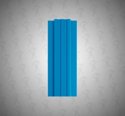 Евро штакетник П-образный, Style, 120мм, полиэстер односторонний RAL 5005 Сигнально-синий, п