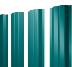 Евро штакетник П-образный, 100мм, 0.45мм, полиэстер односторонний RAL 5021 Водная синь, п