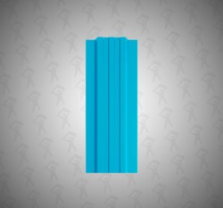 Евро штакетник П-образный, Style, 120мм, полиэстер односторонний RAL 5015 Небесно-голубой, п