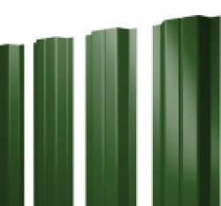 Евро штакетник П-образный, 100мм, 0.45мм, полиэстер односторонний RAL 6002 Лиственно-зеленый, п